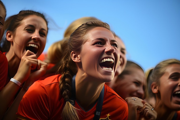 Équipe espagnole de football féminin photo stock