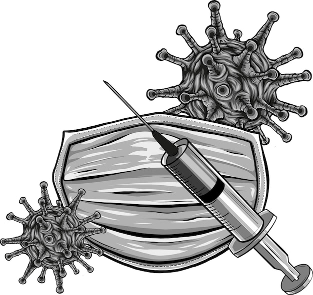 Équipement antiviral pour se protéger du coronavirus Masque N95 Seringue de protection contre le vaccin contre le coronavirus