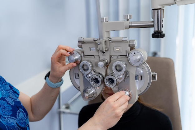 Équipement de correction oculaire Ophtalmologie diagnostique de la vue du patient