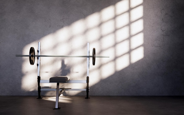 Équipement de gym dans une salle vide