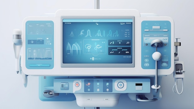 Équipement médical d'un oto-rhino-laryngologiste dans une clinique moderne de diagnostic et de traitement de l'IA générative