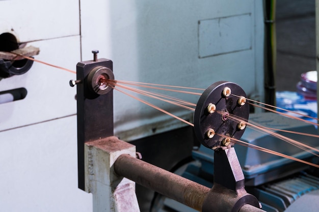 Équipement pour la production de câbles à l'usine