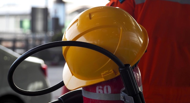 Équipement professionnel de bouche d'incendie de la station tel que casque et lumière d'escalier de grue de camion