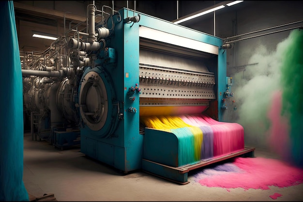 Équipement d'usine de teinture textile pour la production de tissus teints