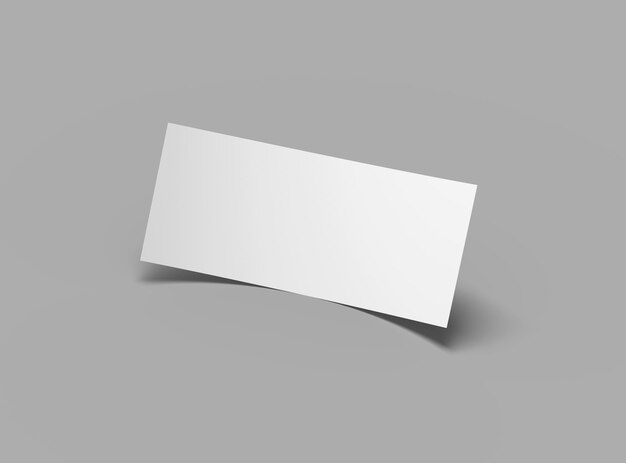 Photo rack carte de taille 4x9 inc flyer rendre pour présenter votre conception