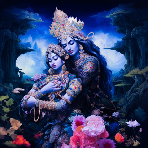 Photo radha krisna belle photo