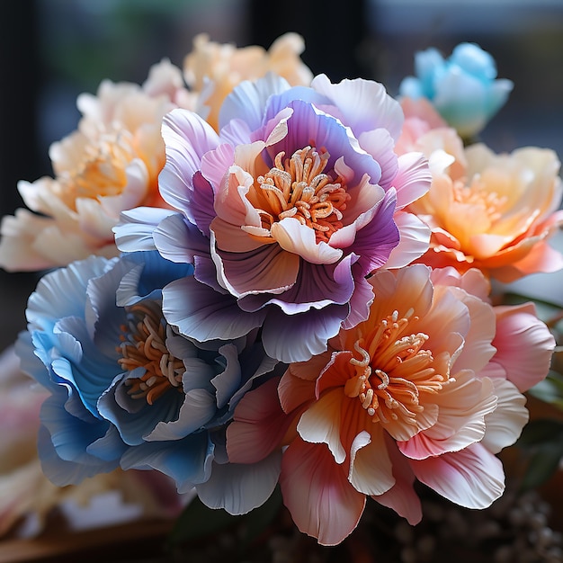 Radiant Variétés Fleur de pivoine TenColor en pleine floraison