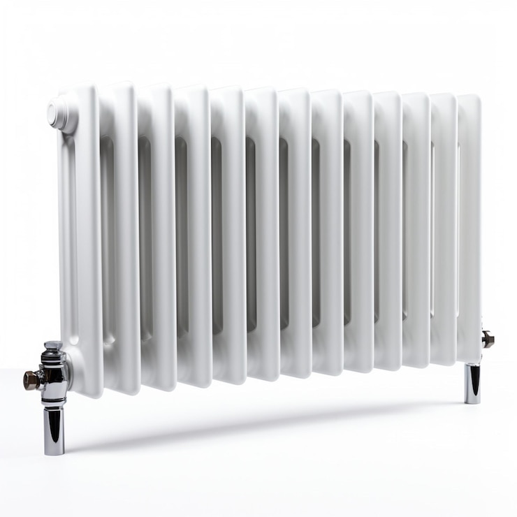Photo radiateur à fond blanc ultra h de haute qualité