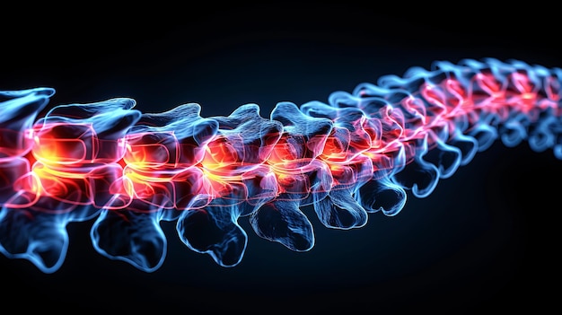 Radiographie 3D de la colonne vertébrale humaine