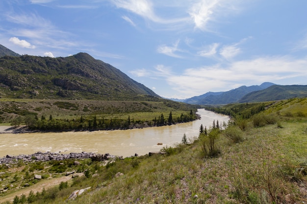 Rafting dans l&#39;Altaï mointain