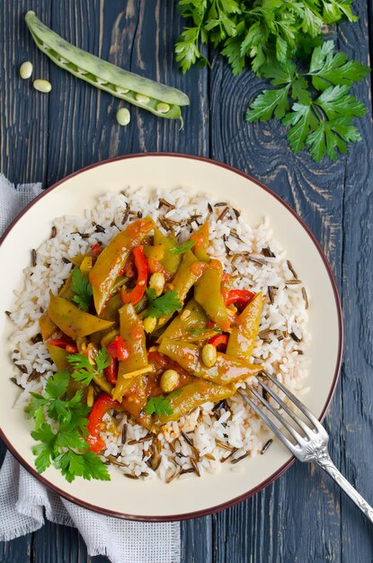 Ragoût de légumes aux haricots