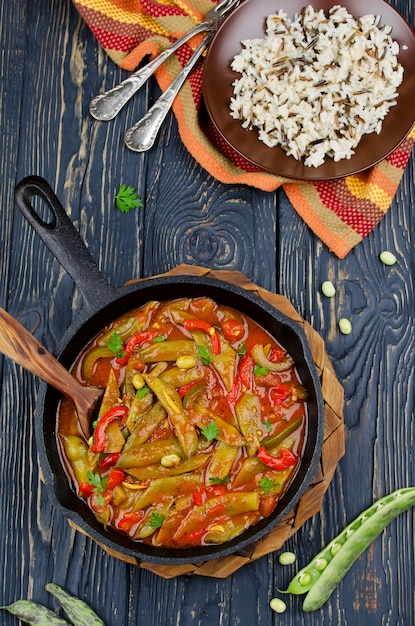 Ragoût de légumes aux haricots