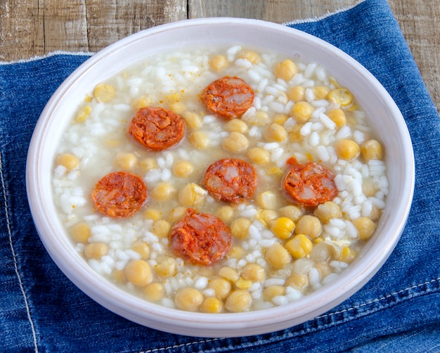 Ragoût de pois chiches au riz