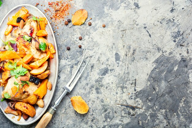 Ragoût de poulet à la citrouille