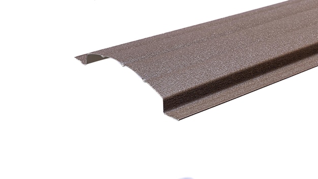 Rails de blockhaus pour éléments de profilés métalliques colorés de clôture isolés