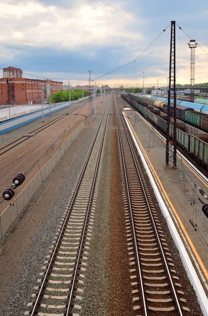 Rails à la gare