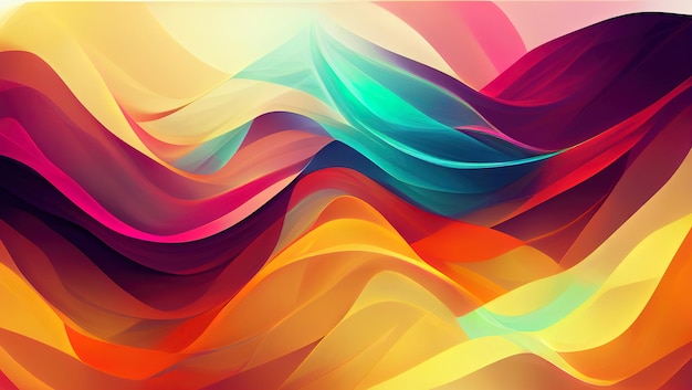 Rainbow Blend Background Layers Abstract Gradient background design formes colorées