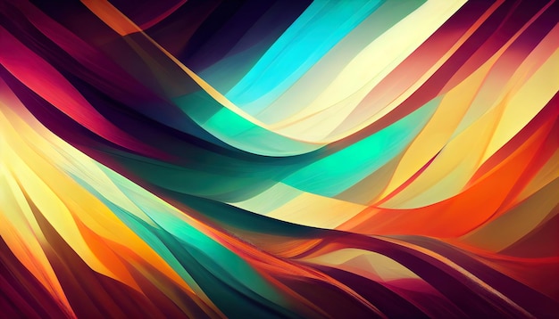 Rainbow Blend Background Layers Abstract Gradient background design formes colorées