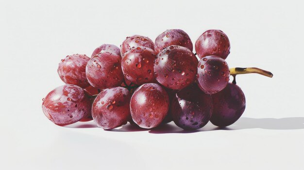 Raisin isolé sur un fond blanc