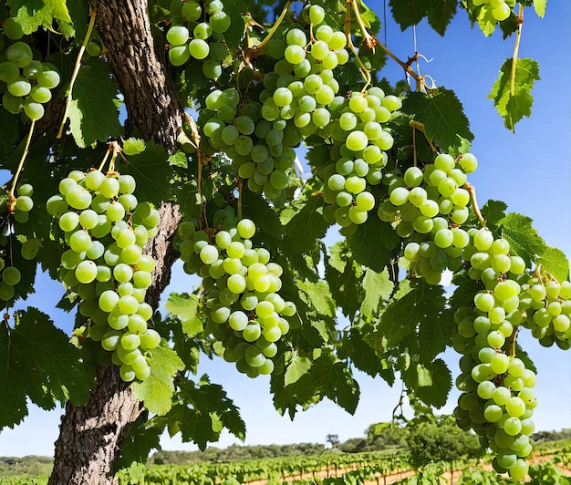 raisins sur l'arbre