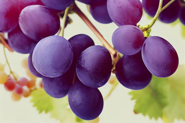 Raisins sur la vigne Styliser la photographie