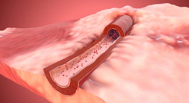 En raison de l'augmentation du sodium et de l'aldostérone dans la constriction des artères sanguines