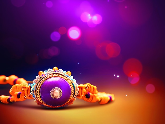 Raksha Bandhan Rakhi Arrière-plan avec effet bokeh et espace vide pour le texte