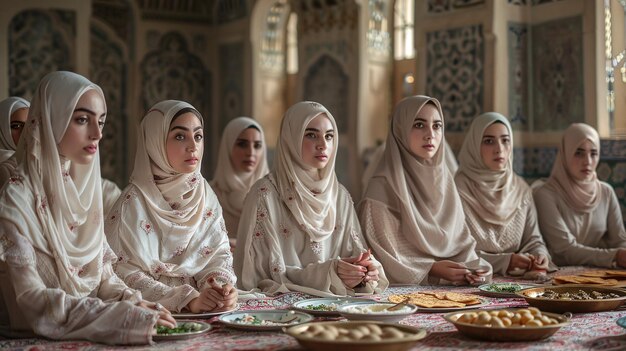 Ramadan Moubarak Lanternes Iftar Mosquée Masjid Coran et prières des peuples musulmans