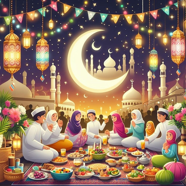 Le ramadan Mubarak de l'année 2024