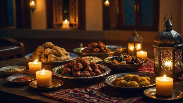 Ramadan Mubarak Ramadan Kareem Ramadan iftar (le jour du jeûne) a été célébré chaque année.