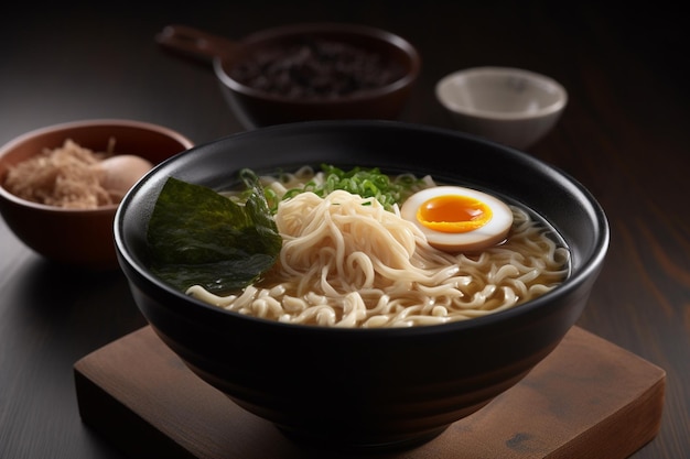 Photo ramen froid de style japonais nommé tsukemen