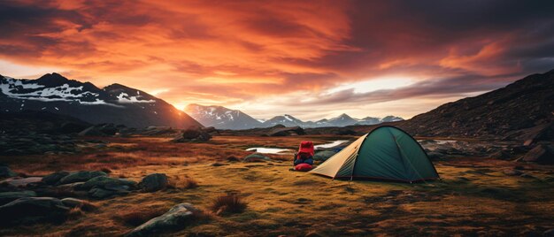 La randonnée et le camping dans le désert