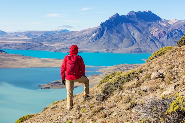 Randonnée dans les montagnes de Patagonie, Argentine