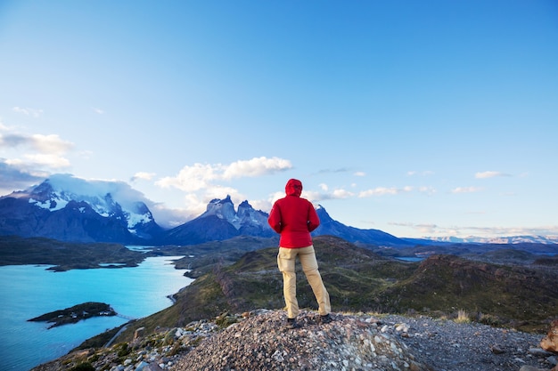 Randonnée dans les montagnes de Patagonie, Argentine