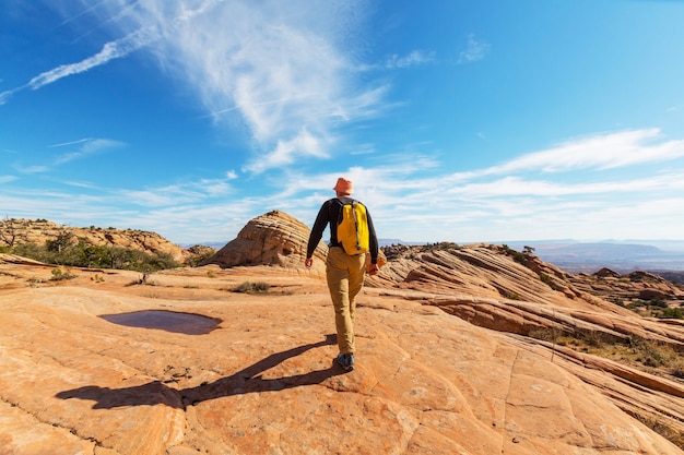 Randonnée dans les montagnes de l'Utah