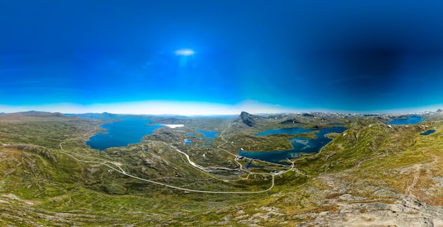 Randonnée dans le parc national de Jotunheimen en Norvège Synshorn Mountain