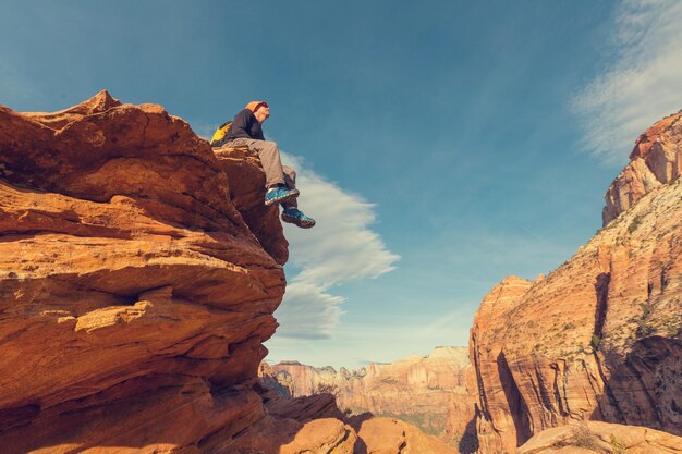 Randonnée dans le parc national de Zion