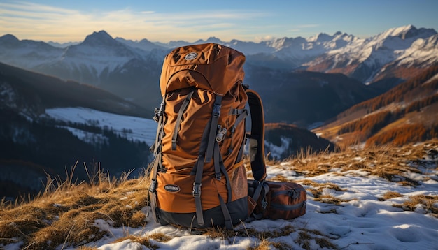 Randonnée de photographie de stock de haute qualité dans la neige