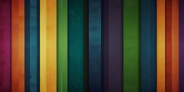 une rangée de lignes colorées avec des couleurs différentes sur elles
