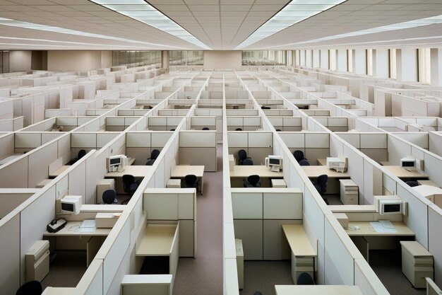 Les rangées de cubes dans un bureau spacieux au sol 14 du bloc 01.jpg