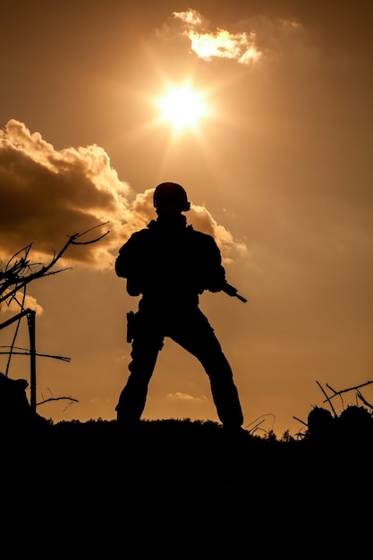 Ranger de l&#39;armée dans les montagnes