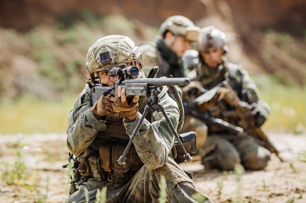 Rangers pendant l'opération militaire