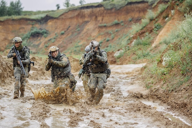 Rangers pendant l'opération militaire