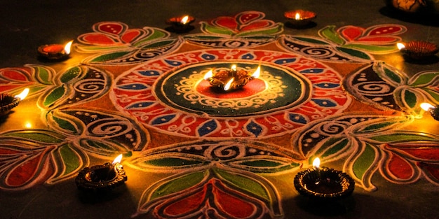 Rangoli - Art indien traditionnel