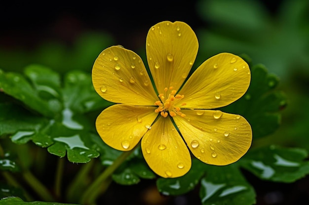 Photo le ranunculus repens est une plante à fleurs.