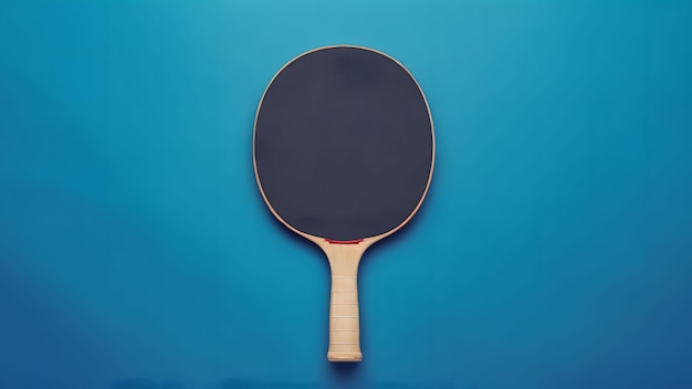 Raquette de tennis de table ou de ping-pong sur table Concept sportif