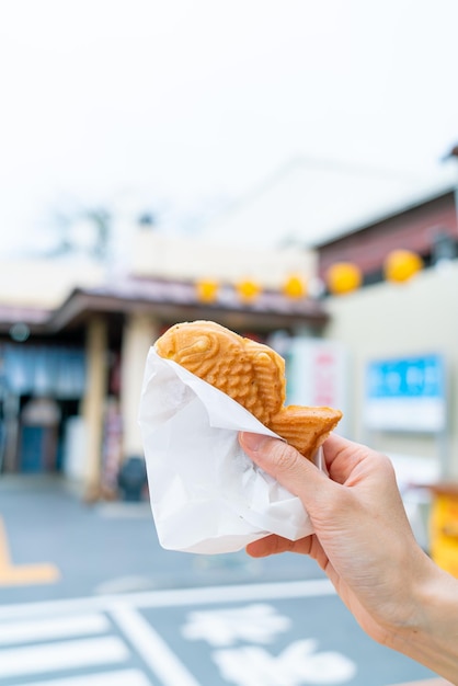 Rasage de poisson aux crêpes Taiyaki à la japonaise