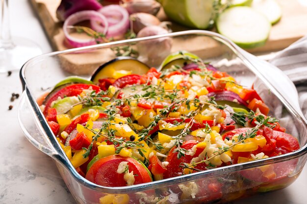 Photo ratatouille française traditionnelle