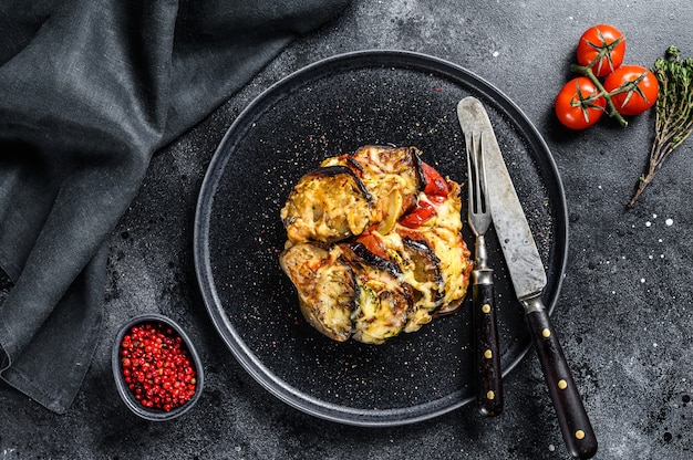 Ratatouille, plat de légumes maison sur une assiette