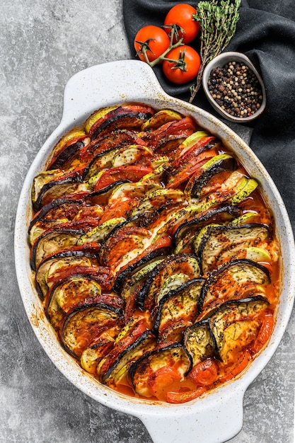 Ratatouille, plat de légumes maison